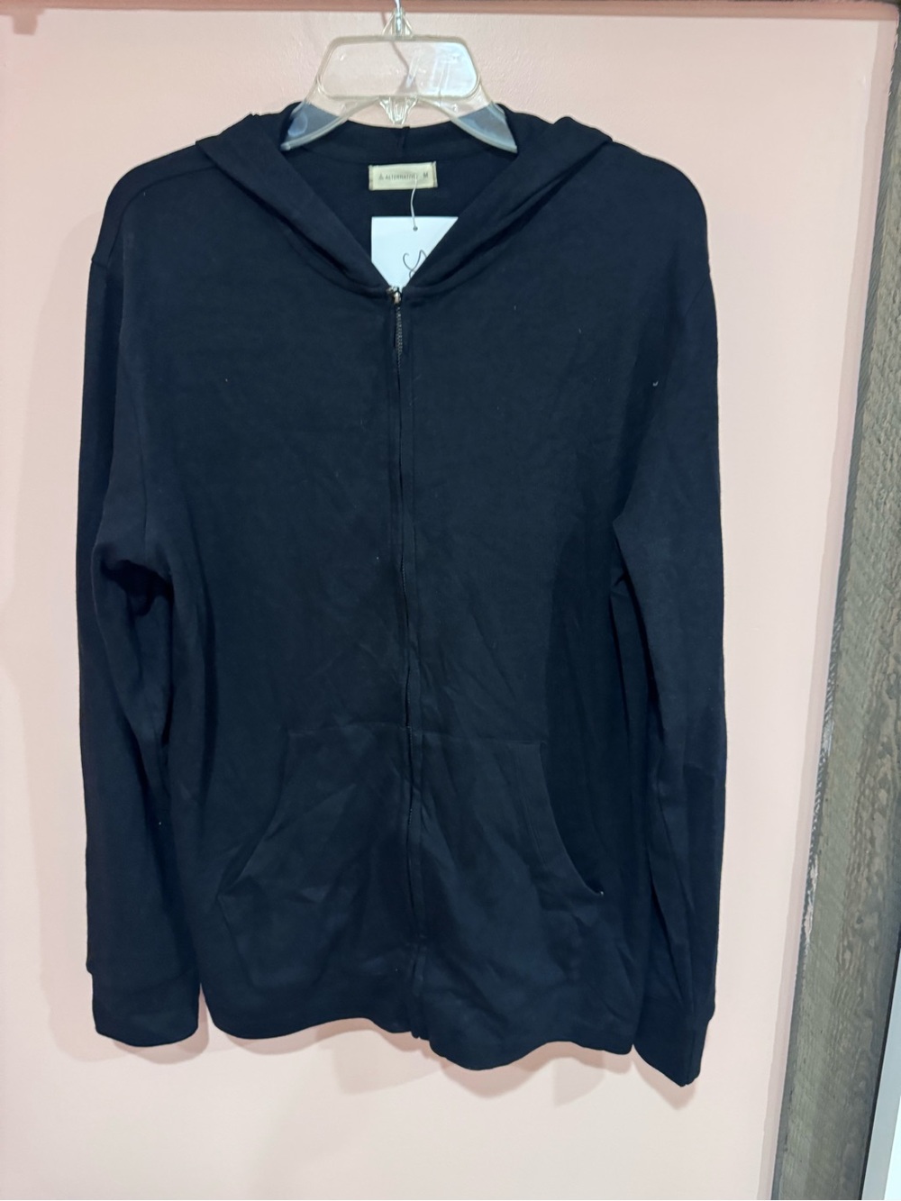 Alternative Black Zip-Up Utility Hoodie Jacket
